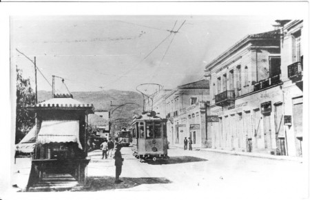 Το τραμ στην Αριστομένους στα 1920